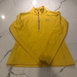 Yellow North Face 3 Quarter Zip